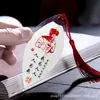 Marcapáginas de Venas de Hoja para Estudiantes de Primaria, Creativo de Dibujos Animados para Aprender, Promoviendo el Espíritu de Lei Feng, Marcapáginas Patriótico Rojo, Pequeño Regalo Inspirador