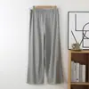 Pantalones de mujer embarazada sin abdomen libre Otoño e Invierno Nuevo estilo Pantalones de pijama con soporte abdominal Ajustable Color sólido Ropa exterior Pantalones de casa de pierna recta y pierna ancha