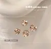 Arte de uñas acabado sin base con pedrería clásica de bola redonda para decoración de la punta de los dedos, accesorios de uñas de cristal color champán de alta transparencia