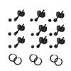 Moda Nuevos aretes de mancuerna para sexo juego de aretes de acero inoxidable aretes transfronterizos ebaywish aretes