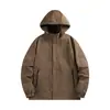 Chaqueta de hombre estilo americano para primavera y otoño, abrigo softshell moderno con algodón añadido, ropa de hombre, cortavientos de invierno para hombre