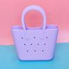 Bolsa de Playa de Silicona Portátil Colorida Almacenamiento para Teléfono Móvil Bolsa de Playa Ligera Pequeña para Niños Caminar DIY Bolsa para Llaves