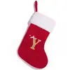 Transfronteiriço Novo Produto Natal Vermelho Fofo Letras Meias de Natal Chapéu de Natal Meias Bordadas Pingente Decorações de Meias de Natal