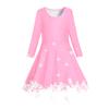 Comércio exterior roupas infantis meninas vestido outono e inverno novo manga longa manga curta natal princesa vestido infantil