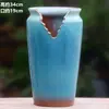 Vaso de flores carnudo doméstico fita de incisão alta entalhe planta zisha cerâmica penhasco pilha velha vaso respirável