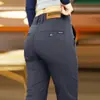 Pantalones Casuales de Otoño Franceses para Hombre, Corte Delgado, Pierna Recta, Versátiles, Modernos, Marca de Negocios de Alta Gama, Resistentes a las Arrugas, Pantalones Largos sin Planchado para Invierno