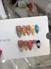 Nai Zi Unhas Vestíveis Puras Feitas à Mão Estilo Primavera/Verão B375 Relevo 3D Flor Ilha do Mar Caramelo Vibe Puro Desejo Estilo Europeu e Americano