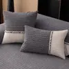 Cojín de sofá de pana engrosada para otoño e invierno, antideslizante, a prueba de polvo, cálido, antiarañazos de gato, funda de cojín de asiento de sofá de una pieza