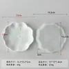 Molde de silicona para bandeja de hojas DIY posavasos de resina plato de almacenamiento de joyas adorno de yeso cemento de hoja de arce en stock