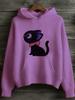 Sudadera con Capucha de Manga Larga y Manga Corta para Mujer Transfronteriza Modelo Nuevo 2025 Comercio Exterior Tela Rayada Estampado Digital de Dibujos Animados D