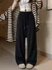 Pantalones de pierna recta, fluidos, de corte relajado y pierna ancha para mujer, otoño e invierno 2026, con una textura suave y aterciopelada, perfectos para salidas casuales
