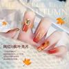 Adesivo de Lantejoulas Folha de Bordo Nova Manicure de Outono e Inverno Joias para Unhas Celebridade da Internet recomendam Acessórios para Unhas Decoração Super Brilhante Atacado
