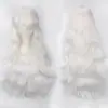 Ventas directas a Europa y América, pelucas de cosplay, pelucas de anime coloridas, comercio exterior, red de botones, fibra de alta temperatura, cabello rizado largo universal de 80 cm