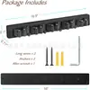 Estante de Madera para Mopa Transfronterizo Estante de Pared Estante de Almacenamiento para Baño Estante Organizador de Escobas y Suministros de Limpieza para Sala de Estar