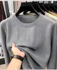 Bestseller de live-streaming: suéter de malha masculino com gola redonda, mangas compridas e padrão jacquard, adequado para homens jovens e de meia-idade, e perfeito como peça base para outono e inverno