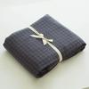 Lençóis de Algodão Lavado Ajustáveis Cama de Algodão Puro Xadrez de Cor Pura Algodão Puro Solteiro Cama de 1,5m Casal Cama de 1,8m Lençóis Ajustáveis Tingidos na Massa Entrega
