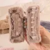 Pinza de Garra Cuadrada de Pelo Sintético de Visón para Otoño e Invierno, Pinza de Tiburón de Peluche Hecha a Mano de Alta Gama, Pinza de Garra Grande para el Cabello, Accesorios para el Cabello al por Mayor