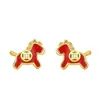 Brincos para Mulheres que Simbolizam Riqueza Imediata, com um Design de Luxo Leve e Estilo Chinês Exquisito, Perfeitos para o Ano de Nascimento, Acessórios Versáteis e Elegantes com um Toque de Alto Padrão