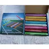 Barra de relevos de aleación de aluminio de color en caja de 3,8 cm Barra de energía de 2,8 cm Barra de transferencia para carrera de relevos de atletismo Barra deportiva