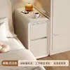 Mesa de cabeceira ultranarrow, quarto pequeno de casa, madeira maciça, venda quente 2026, armário estreito de vão de cabeceira de 20cm, prateleira de armazenamento de 30cm