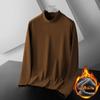 Conjunto de roupa íntima térmica de veludo alemão para homens, inverno, gola, roupa base, felpa dupla face, febre, roupa de outono para jovens, calças de outono