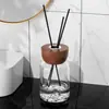 Frasco de Aromaterapia Sem Fogo 100ml Frasco de Vidro Cilíndrico Espessado para Aromaterapia com Tampa Rattan Flor Seca Perfume Volátil Frasco de Óleo Essencial