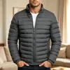 Comercio exterior transfronterizo 2026 nuevo modelo chaqueta suéter casual de color liso para hombre europeo y americano, talla grande, abrigo de algodón simple y elegante