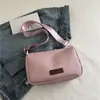 Otoño 2026 Nueva Moda Tendencia Bolso de Lona Bolso Cruzado para Mujer Bolso de Hombro Ligero Bolso de Color Sólido
