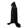 Amazon Cross-Border Nova Fantasia de Capa de Halloween para Adultos Fantasia de Performance para Baile de Máscaras Cos Ceifador Fantasia de Mago