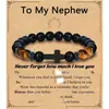 Pulsera de Piedra Ojo de Tigre Popular de Venta Caliente Transfronteriza con Colgante de Cruz Pequeña Pulsera de Regalo Pulsera de Obsidiana Pulsera de Cruz de Diamante Negro