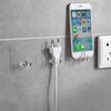 Gancho de enchufe de alimentación transparente gancho de almacenamiento de viscosa gancho de soporte de enchufe de cable dos fases tres fases