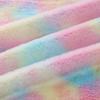 Tecido de Pelúcia Falso de Coelho Tie-Dye Gradiente Arco-Íris Tecido de Coelho Falso Veludo PV Cor Arco-Íris Brinquedo para Animal de Estimação Tecido de Boneca Tecido de Pelúcia