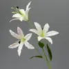 Flor Artificial de Narciso y Lirio de un Solo Tallo, Flor Artificial para Decoraciones de Boda, Arreglos de Pasillo, Decoración de Fondo de Escenario