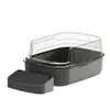 Caixa de Areia Aberta Extra Grande com Grade Elevada Semi-Fechada para Evitar Salpicos, Vaso Sanitário para Gatos, Suprimentos para Animais de Estimação