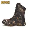 2025 Nuevas Botas de Combate Camufladas de Caña Alta Transfronterizas Antideslizantes Resistentes al Desgaste Botas Tácticas de Senderismo Todoterreno Tácticas Bo