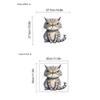 Gato expressão feroz adesivos de vaso sanitário decorativos vaso sanitário banheiro autoadesivo pintura removível transfronteiriço AliExpress geração cabelo