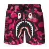 Pantalones cortos de verano transfronterizos nuevos con estampado digital 3D de cabeza de tiburón, para pareja, hombres y mujeres, marca de moda japonesa, pantalones de playa