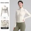 Jaqueta de Yoga Feminina, Jaqueta Fitness de Manga Longa Slim-Fit de Secagem Rápida para Corrida e Treinamento de Pilates