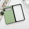 Patrón de cuero Morandi de dos secciones adecuado para funda de teléfono Google Pixel Fold simple resistente a caídas patrón de cuero plegable izquierdo y derecho