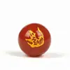 Entrega Directa de Fábrica Fuente Ágata Roja Natural Doce Signos del Zodiaco Estampado en Caliente Grabado Cuentas Sueltas Accesorios para Joyería Cuentas de Ágata