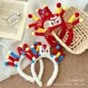 Diadema Creativa Linda de Año Nuevo con Palo Retorcido Diadema de Danza del León Pasador de Año Nuevo para Niños Diadema para Actividad de Nochevieja para Niñas