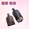 Couro Preto Multifuncional Porta-Chaves de Carro Chave de Travamento Universal Bolsa para Chaves Unissex Bolsa de Couro Bovino Retrátil para Chaves