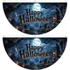Bandeira semicircular de Halloween transfronteiriça 45x90cm bandeira em leque para decoração de varanda e cerca