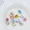 Dongzhou Broca Angular Retangular Broca de Bala de Gelo Broca Tridimensional Imitação de Corte Hua Galvanoplastia a Vácuo Prata Ornamentos para Unhas Acessórios Personalizado