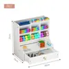 Fábrica de madeira porta de caneta de plástico criativo crianças estudante armazenamento bilheteria decoração de mesa de mesa suporte de papelaria bonito ins feminino