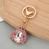 Chaveiro Joaninha Besouro Cravejado de Diamantes Transfronteiriço, Pingente de Bolsa Fofo e Criativo, Ornamento para Chaveiro de Carro