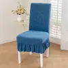 Funda de silla universal para cuatro estaciones para uso en el hogar, respaldo antideslizante todo en uno, funda de silla de comedor integrada, elástica y engrosada