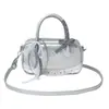 Bolsa de Boliche Casual de Mão para Mulheres 2025 Novo Estilo Coreano Moda de Alta Qualidade Bolsa de Ombro Tendência Casual Bolsa Transversal