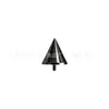 Aretes de Titanio F136 con Recubrimiento Negro en Forma de Cono Puntiagudo, Tornillos Internos para Cartílago, Piercings para Labio, Cabezas de Repuesto para Joyería de Piercing