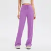 Pantalones de Yoga Anchos de Tacto Desnudo Cepillado de Cintura Alta Levanta Glúteos Fitness Largos de Alto Elástico Acampanados Deportivos Amazon Transfronterizos